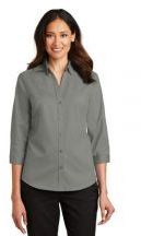 Port Authority Ladies 3/4-Sleeve SuperPro Twill Dress Shirt